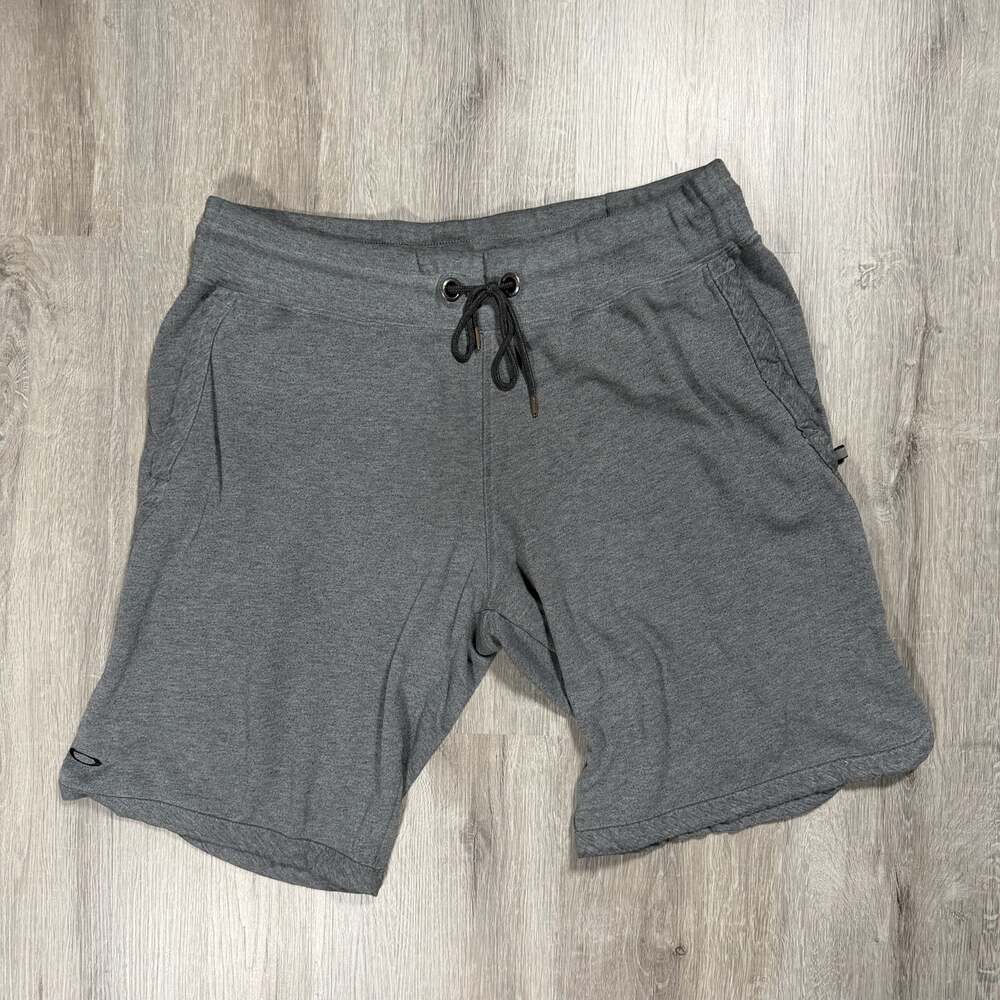 Oakley Men's Gray Drawstring Athletic Shorts Size Large